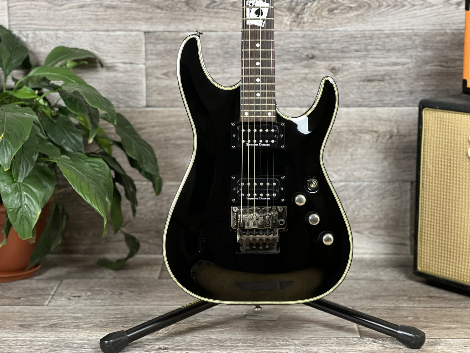 2009 Schecter BlackJack C-1 FR  Black с картами