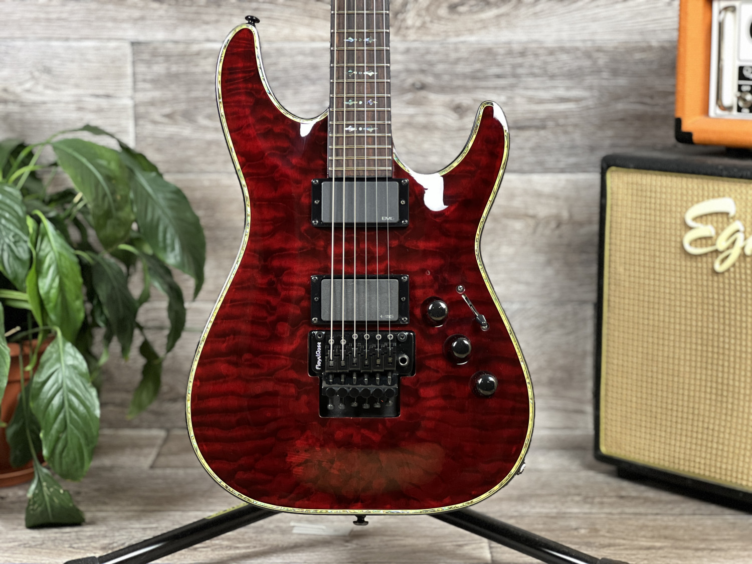 2008 Schecter Hellraiser C-1 FR BCH EMG 81-81